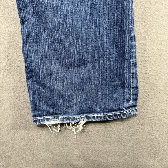BKE Payton Jeans Womens 32x30 Low Boot Stretch Ripped Western Medium Wash Denim - Picture 12 of 15